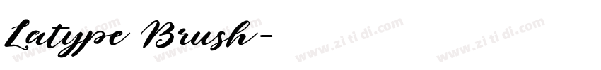 Latype Brush字体转换
